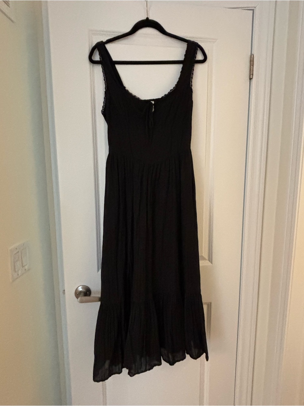American Eagle Outfitters Black Sleeveless Maxi Dress